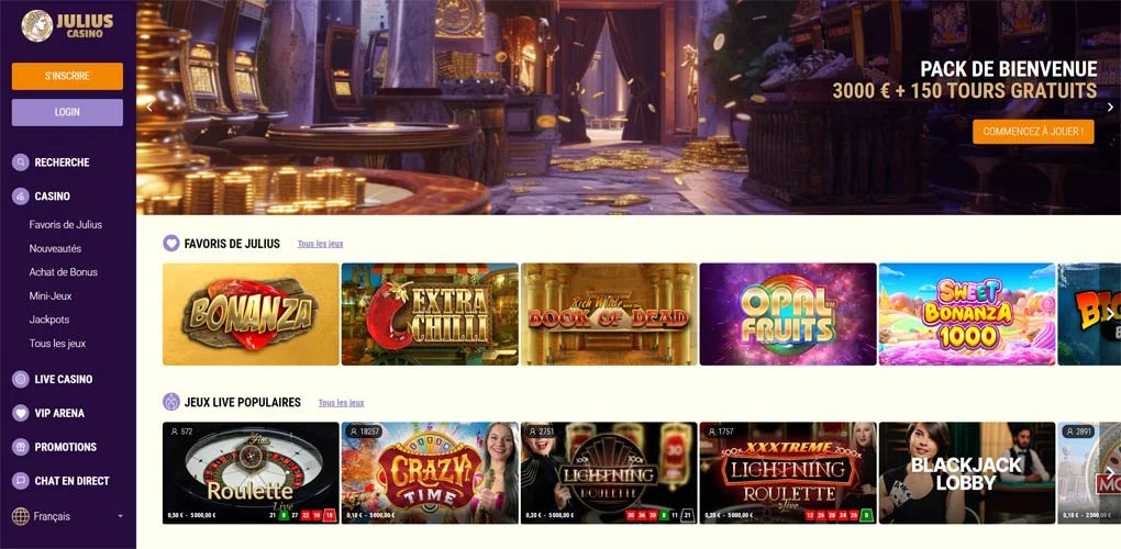 Aperçu de Julius Casino